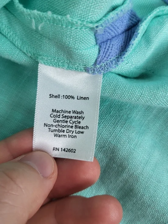 STS Sail To Sable 100% Linen Sleeveless Tunic Dress Size Small Beach Flawed - Picture 4 of 9